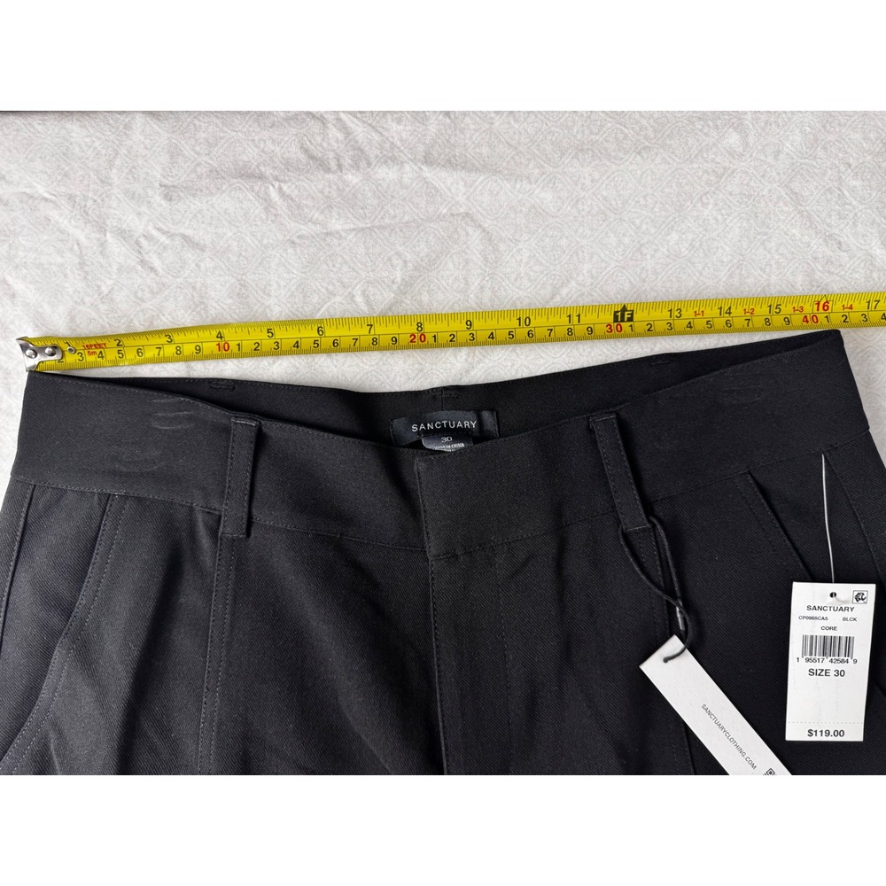 Sanctuary Black Cargo Pants Cropped Ankle Length Womens Size 30 - Picture 10 of 10